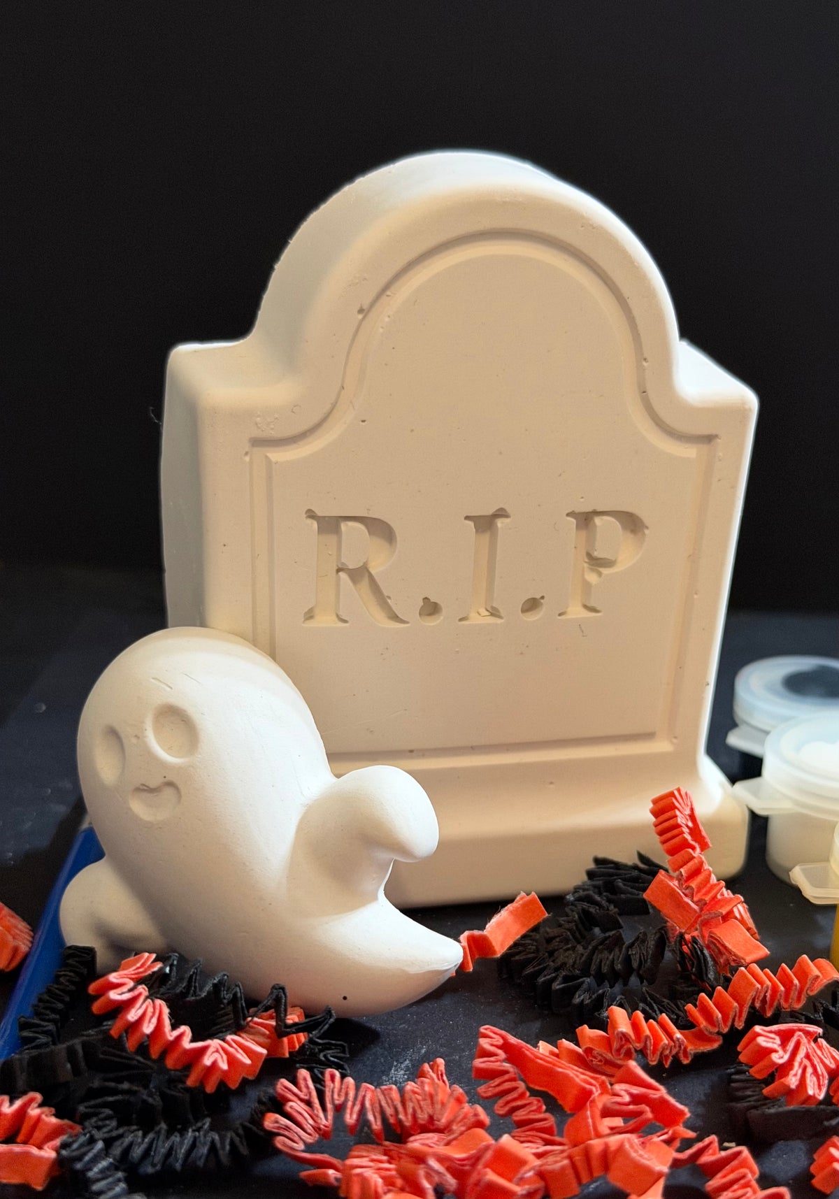 Big Haunted Headstone Halloween Fall Paint Kit