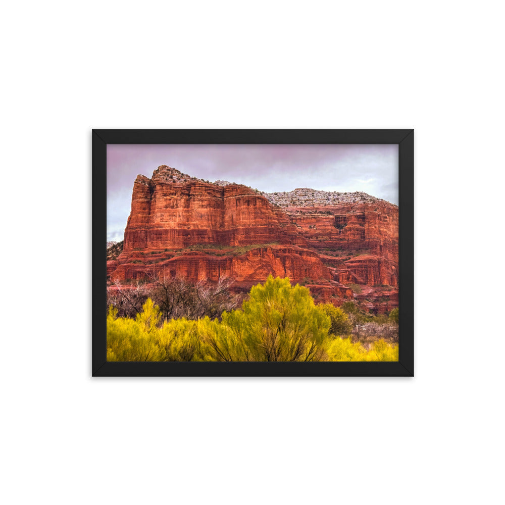 Sedona Arizona Red Rock Mountains Framed Poster Art