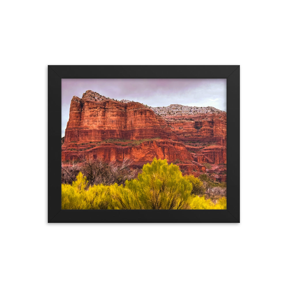 Sedona Arizona Red Rock Mountains Framed Poster Art